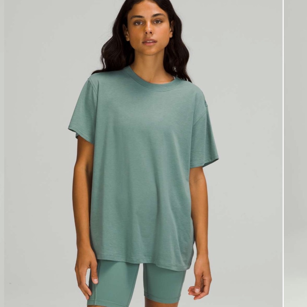Lululemon All Yours Tee in Tidewater Teal